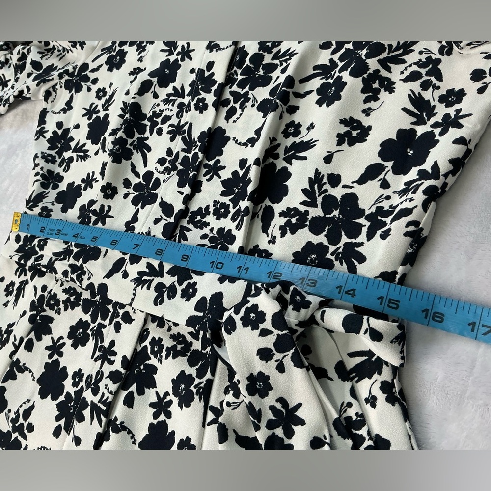 Calvin Klein Black and White Floral Dress NWT SIZE 6 - Picture 14 of 15